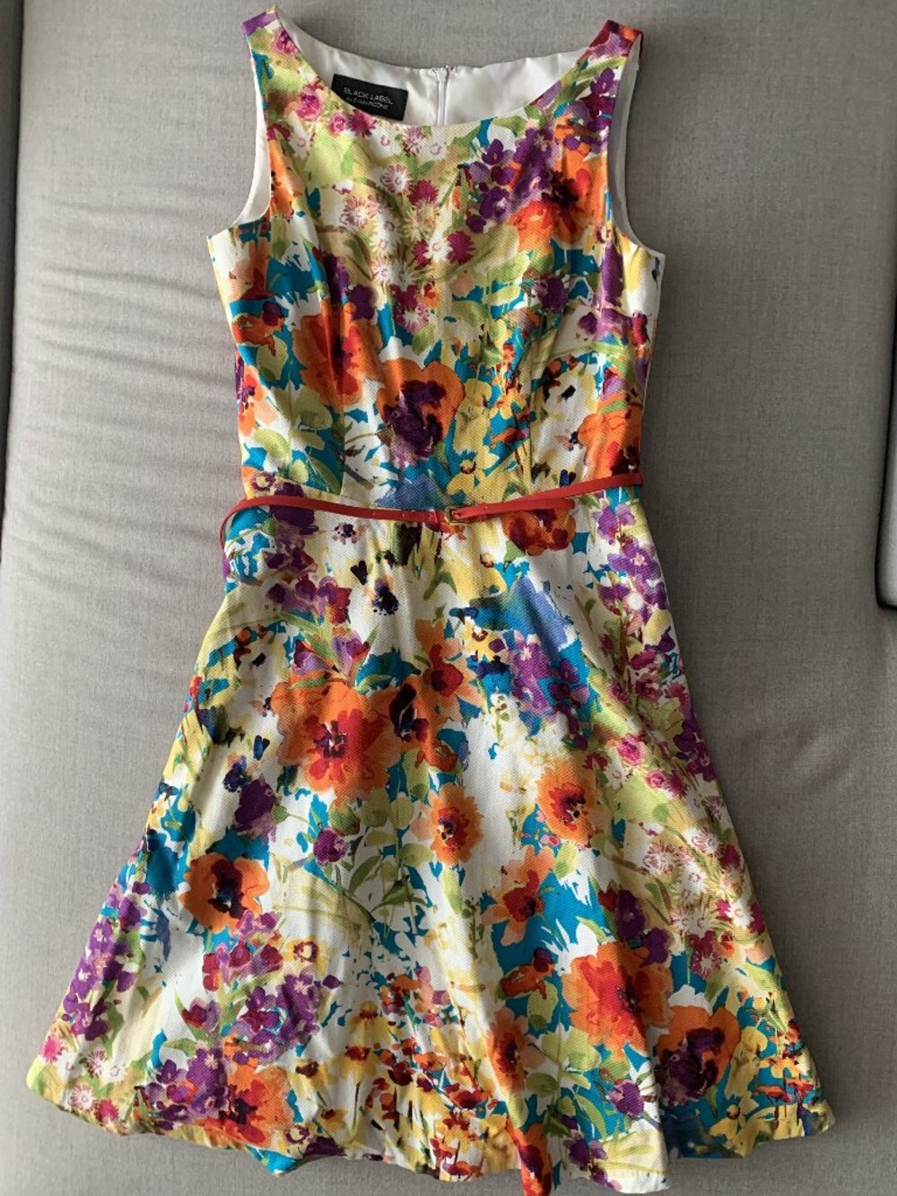 Black Label by Evan Picone Floral Dress